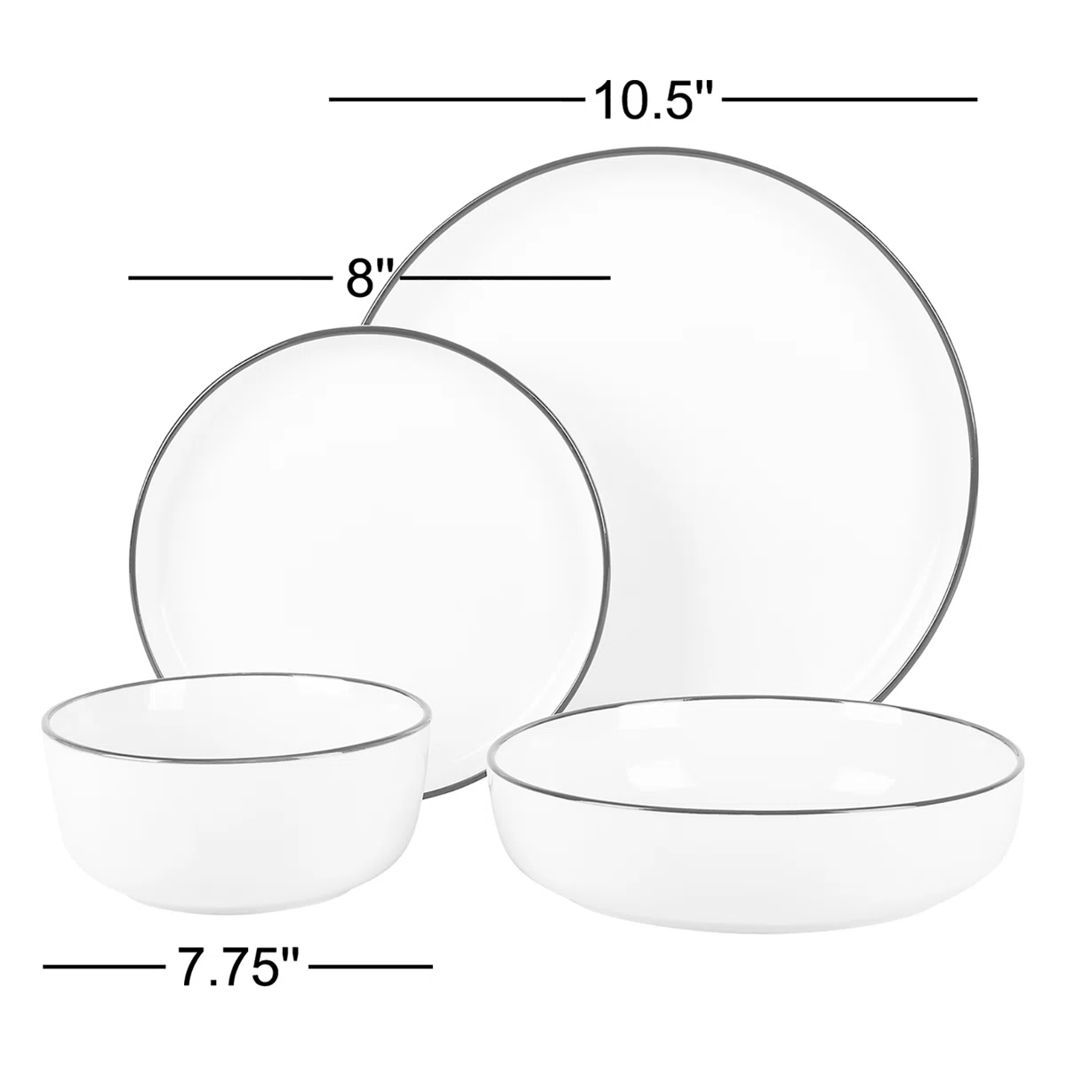 Gibson Home Oslo 16 Piece Dinnerware Set