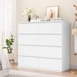 (BOX 2 ONLY)Dresser For Bedroom, Modern Long Double Dressers With 8 Drawers, Storage Organizer Chest Of Drawers For Living Room, Entryway, Dimensions 51.6\u0027\u0027l X 15.7\u0027\u0027d X 37.7\u0027\u0027h