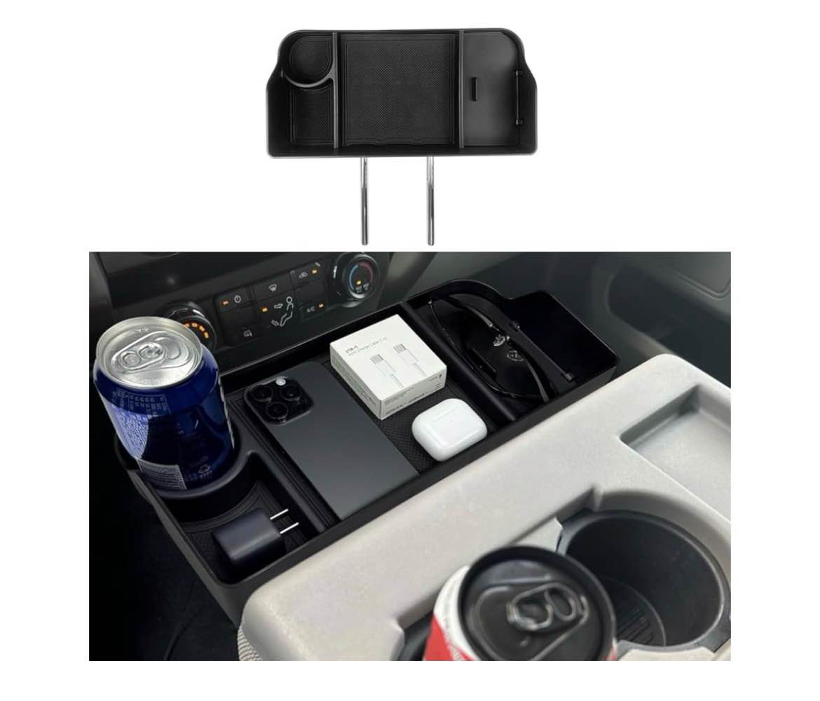 Zxiaochun Center Console Seat Headrest Organizer for 2011-2024 2025 Ford F150 F250 F350 F450 F550 F6