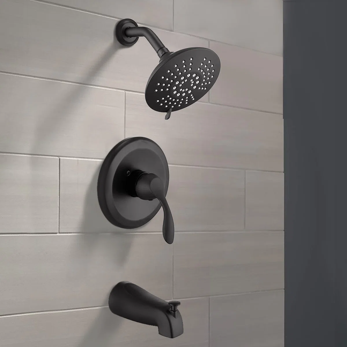 Pressure-Balanced Tub and Shower Faucet with Rough-in Valve