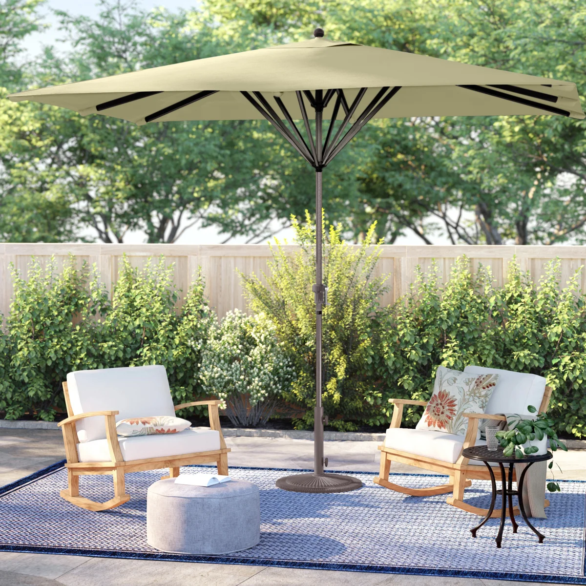 Gaberielle 8' X 11' Rectangular Market Umbrella
