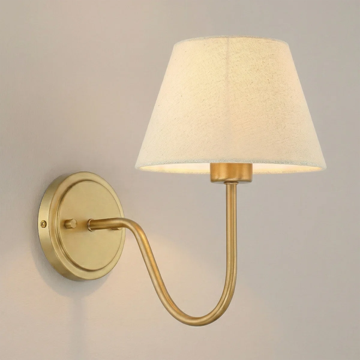 Quantarius 1-Light Steel Dimmable Armed Sconce