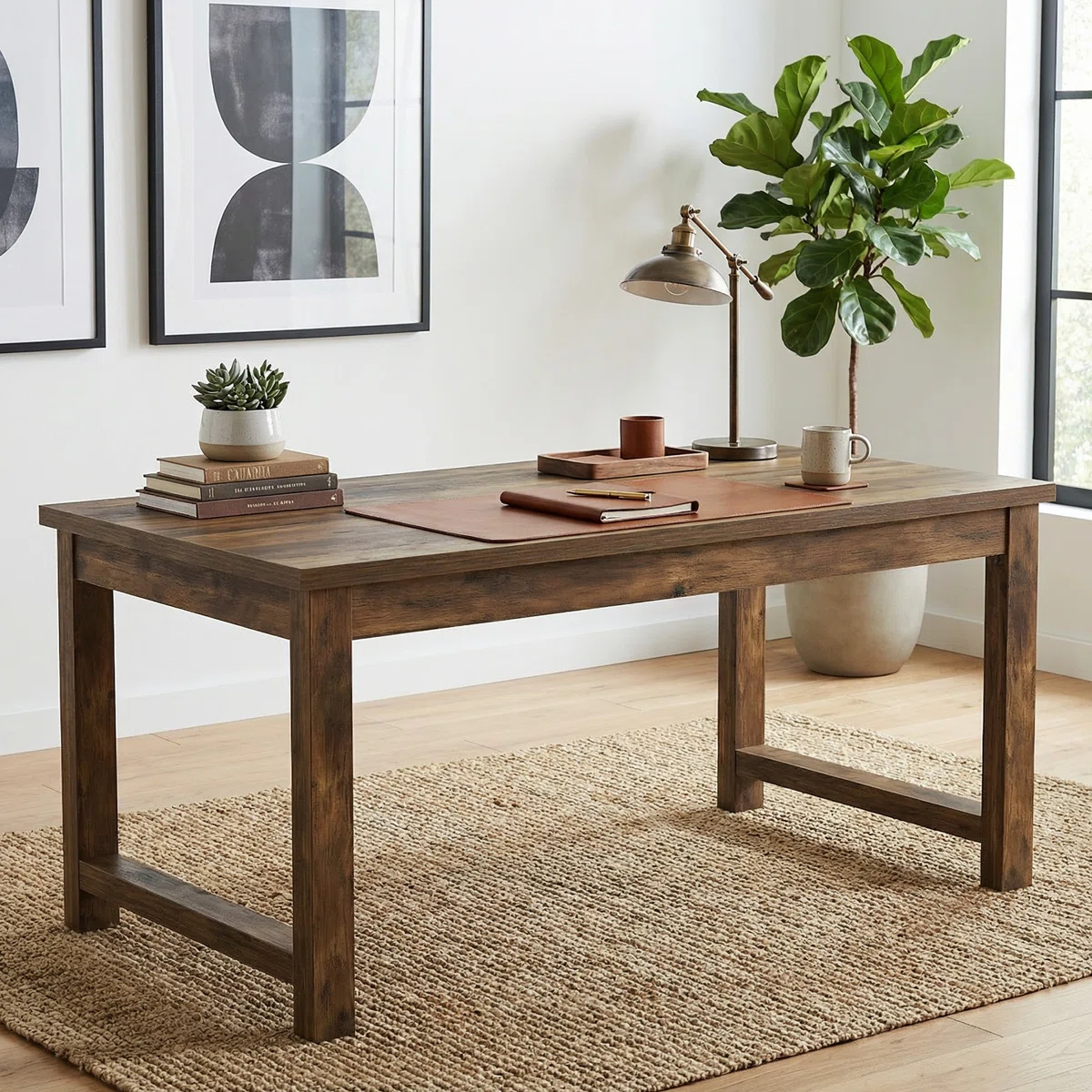 63" Wood Desk