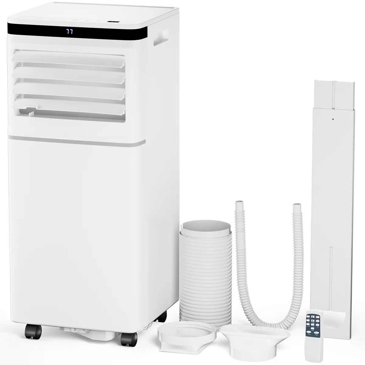 3-In-1 Portable Air Conditioner - Dehumidifier, Fan, 24H Timer, Sleep Mode, Remote & Digital Display For Home/Office