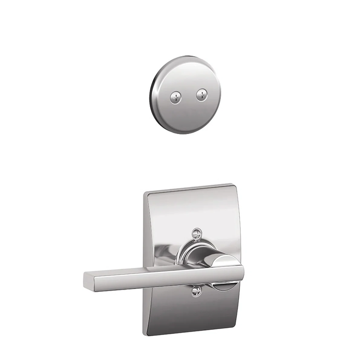 Inactive Interior Latitude Lever Century Rosette Dummy Entry Set (Exterior Portion Sold Separately)