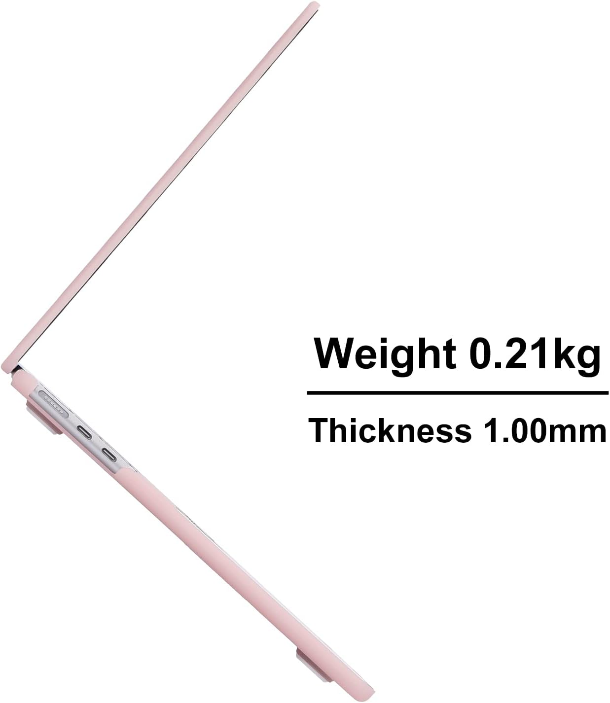 EooCoo Case Compatible with MacBook Air 13 inch M5 2026-2022 Release M4 M3 M2 A3449 A3240 A3113 A2681, Hard Shell&Keyboard Skin Cover&Screen Protector for Mac Air 13.6 inch, Matte Dusty Pink