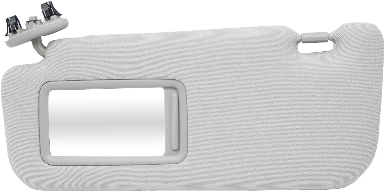 Driver Side Sun Visor Compatible with Corolla 2009-2013 Front Left Gray 74320-02711-E0