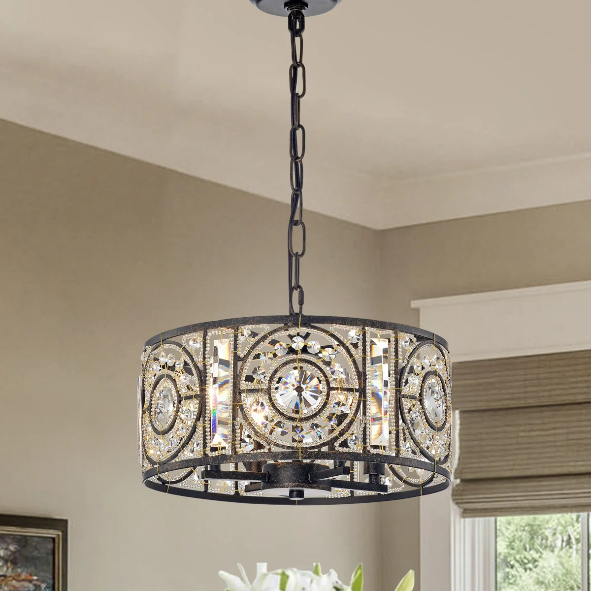 Siu 4-Light Drum Pendant
