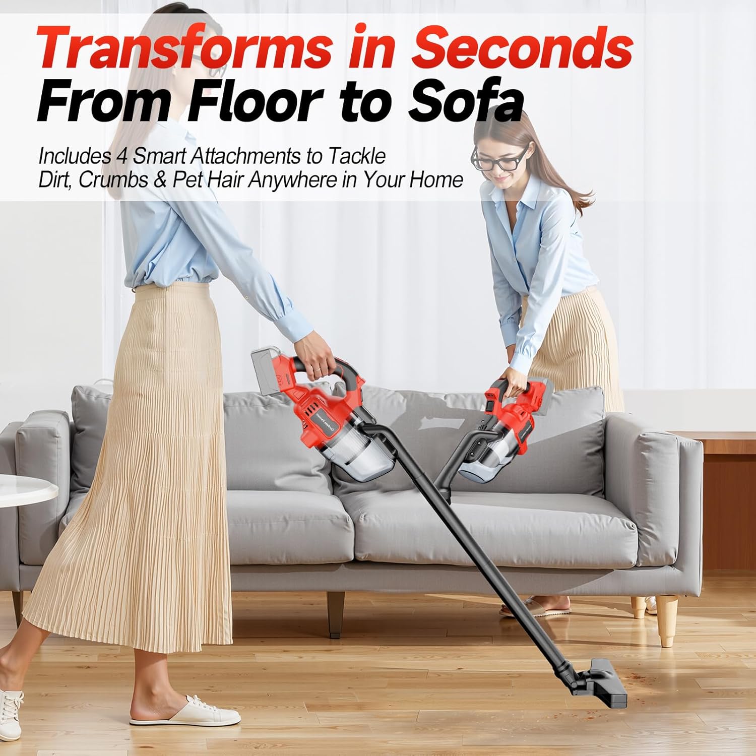 Cordless Handheld Vacuum Cleaner Compatible with Milwaukee 18V Battery,16000Pa Portable Shop Vacuum with 2 HEPA Filters & 4 Attachments, Lightweight Vacuum for Car, Home & Garage-Tool Only, No Battery