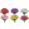 Alupssuc 20 Bundles Artificial Daisies Flowers Fake Plant for Indoor Outdoor Decor, Faux Spring Flowers for Garden, Porch & Patio Decoration,RedPurpleBrownPink : Home & Kitchen