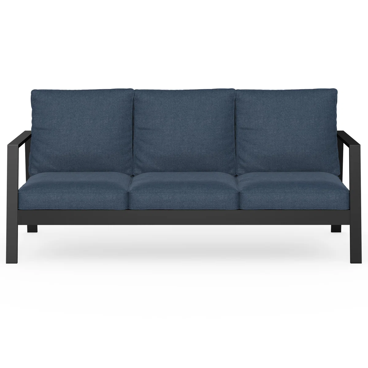 74.8'' 3-Person Metal Outdoor Patio Sofa