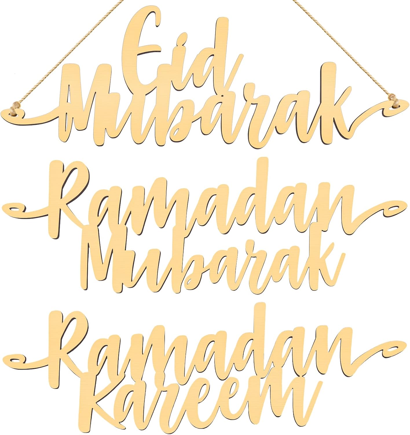 Queekay 12-Piece Ramadan Mubarak Home Party Decor Set