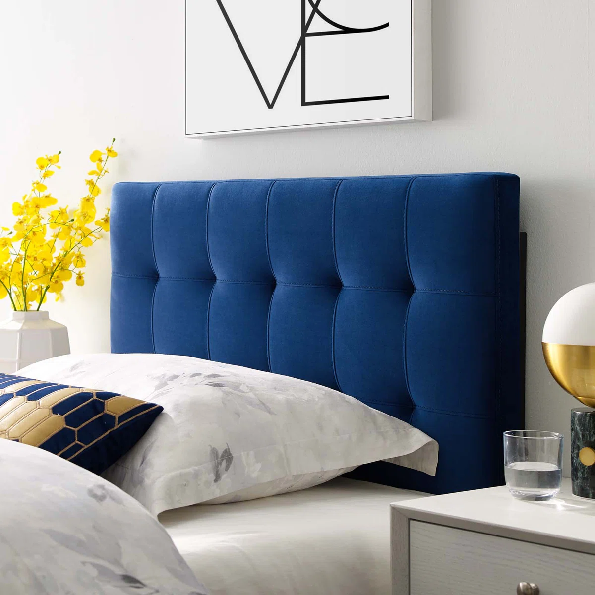 Copper Grove Worishofen Velvet Headboard by Modway