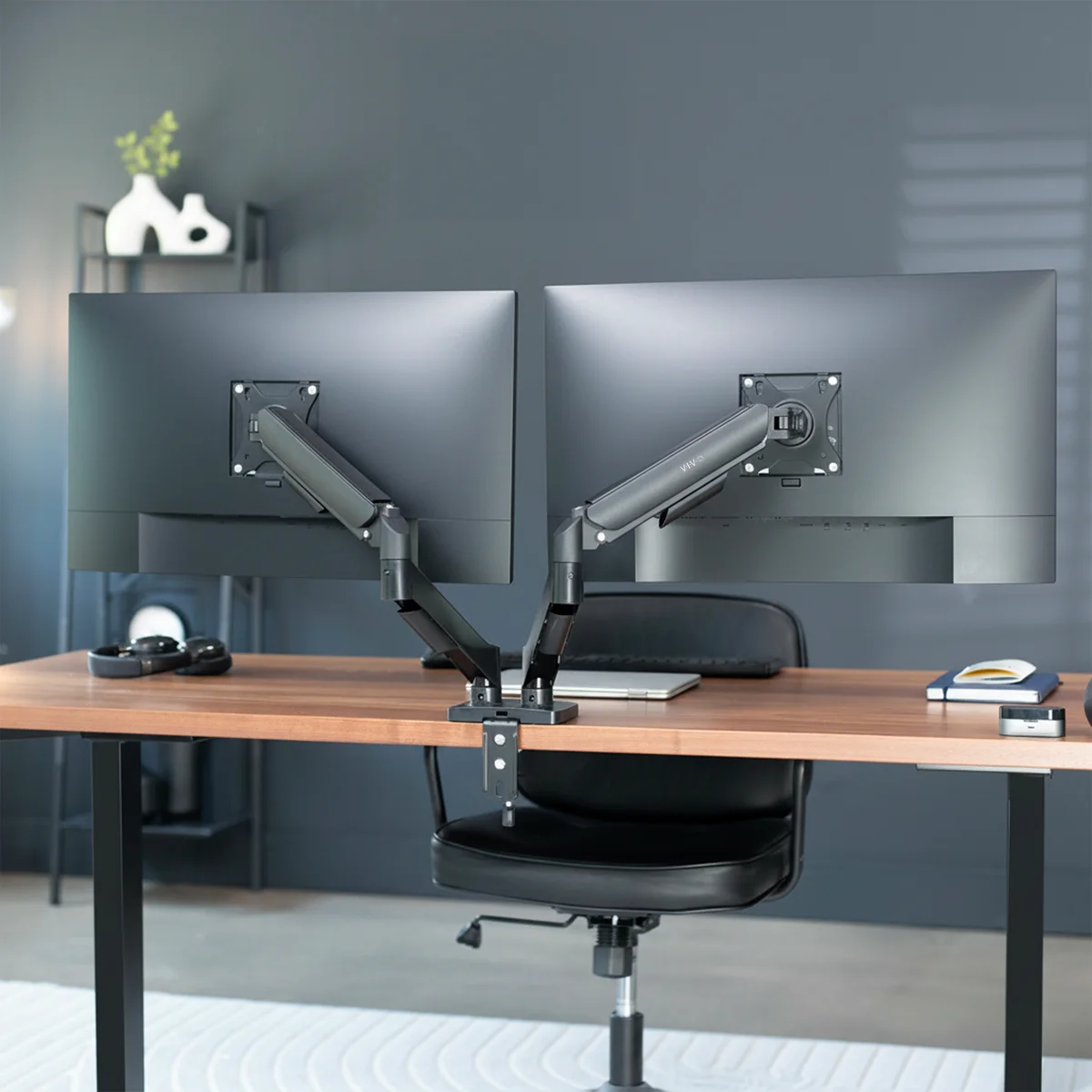 VIVO Mechanical Spring Dual Monitor Desk Mount (STAND-V002O)