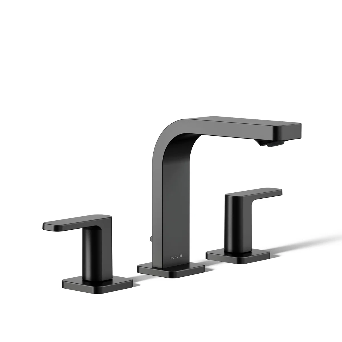 ParallelWidespread Bathroom Faucet, 3-Hole Two Lever Handle Bathroom Sink Faucet