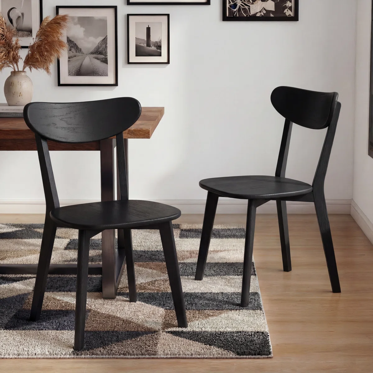 100% Solid Oak 17.7"H Side Chairs