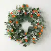 Artificial Eucalyptus and White Flower Wreath
