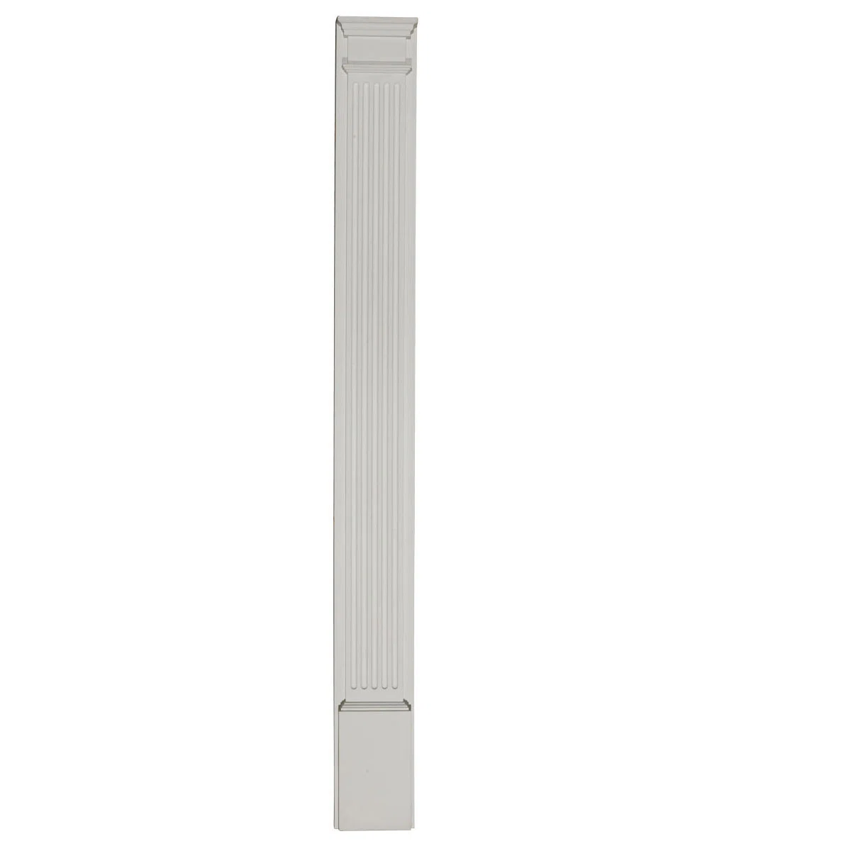 (damaged + incomplete )Endurathane Fluted Pilaster with Attached Plinth
