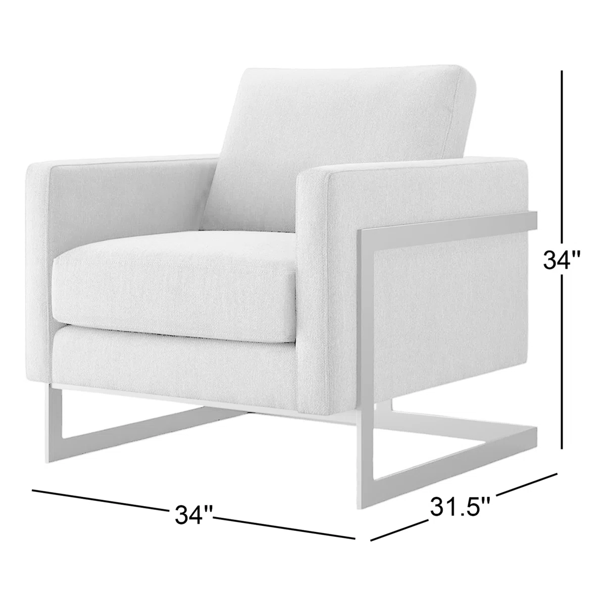 Posse Upholstered Fabric Accent Chair
