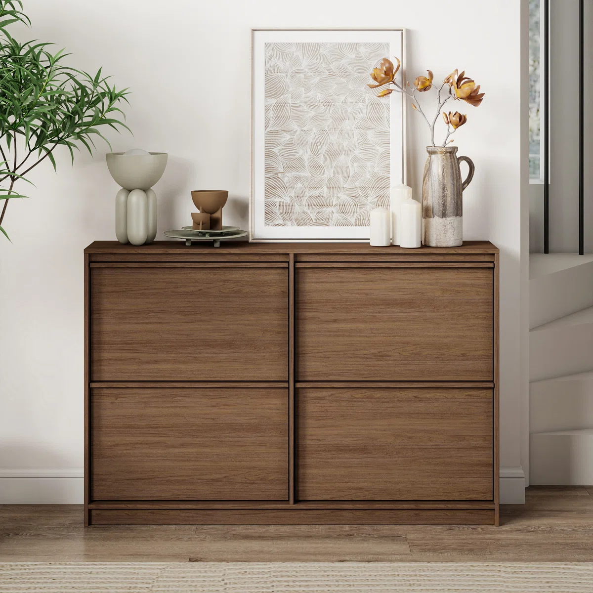 47.2" W 16 Pair Shoe Storage Cabinet