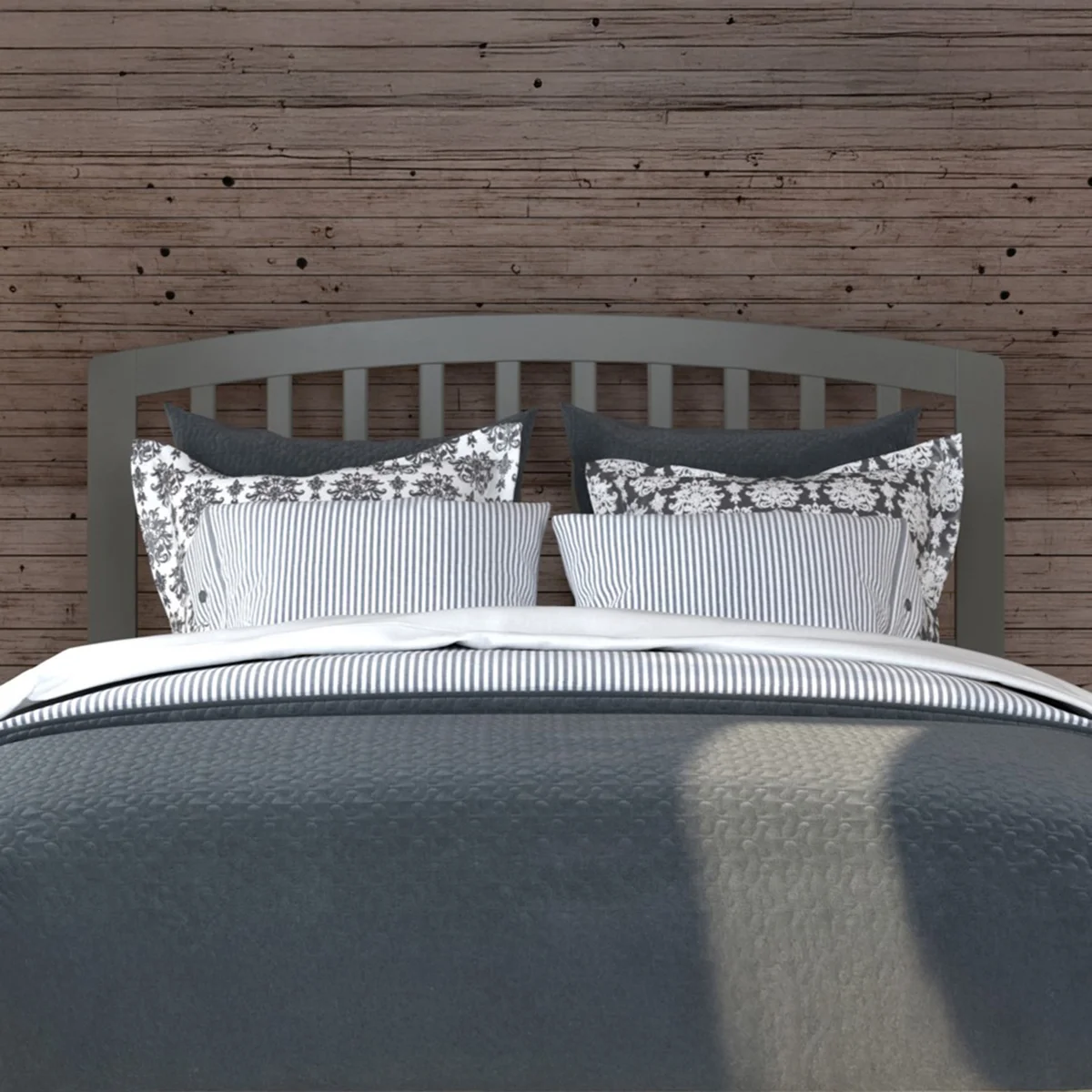 Bharmal Solid Wood Arched Slat Headboard