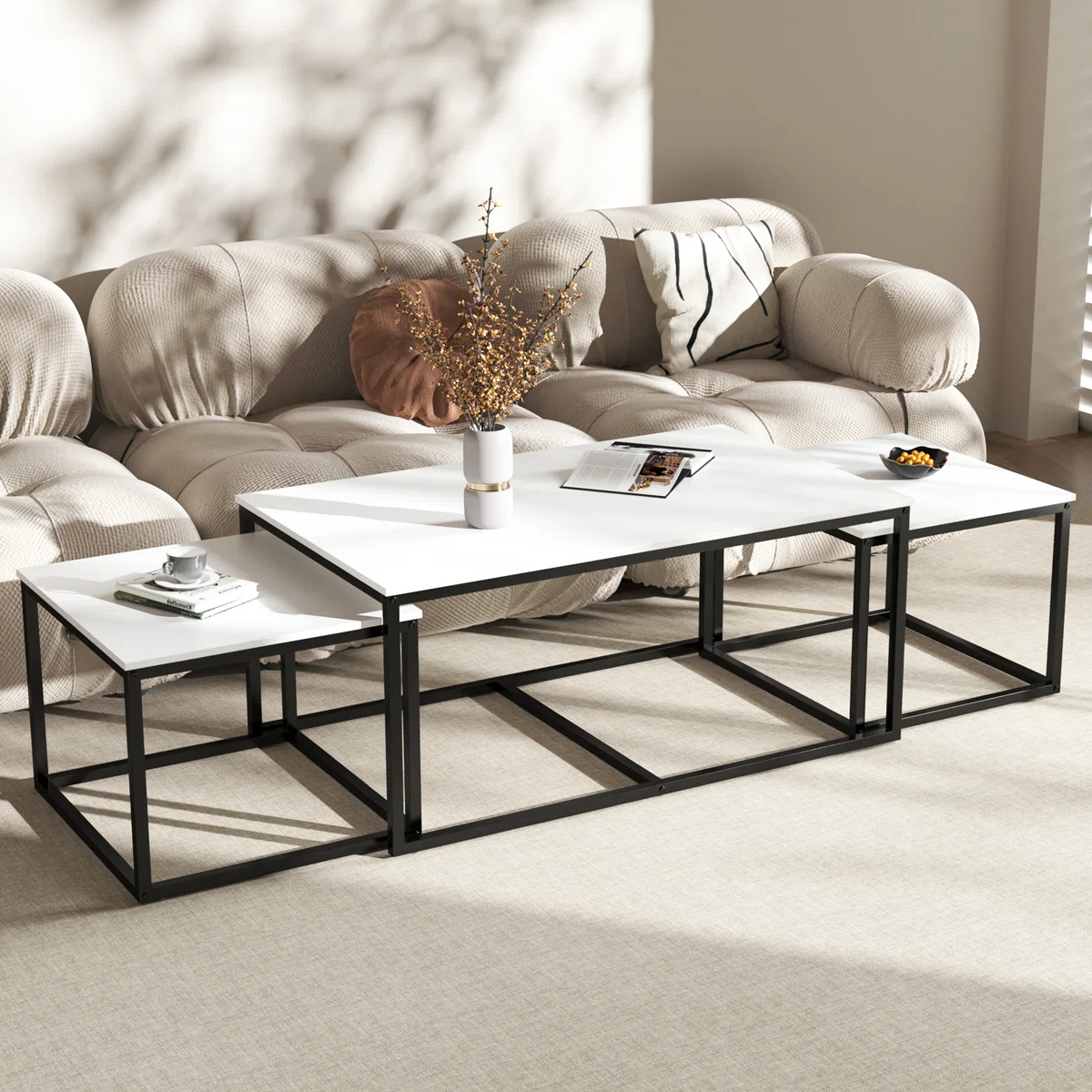 3-Piece Nesting Coffee Table Set