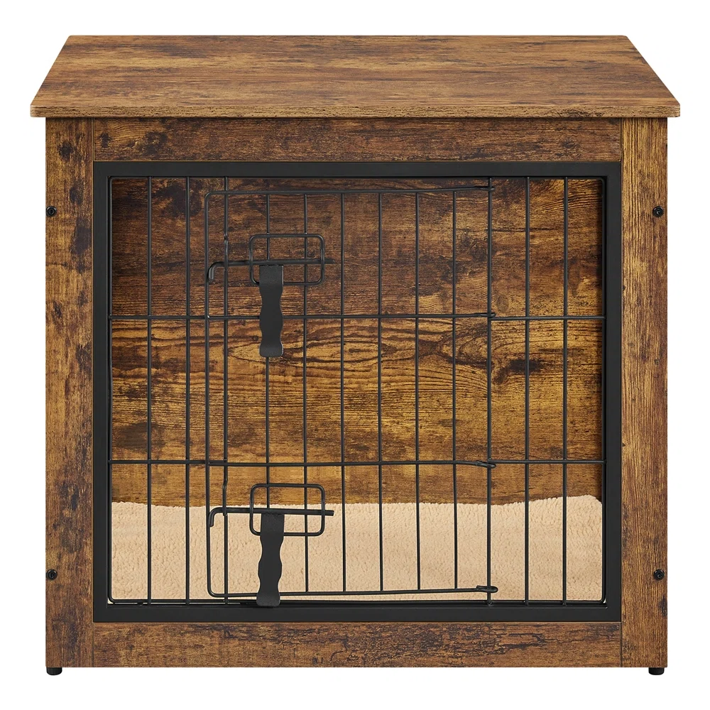Gladiz Metal and Manufactured Wood Table Style Dog Crate