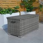 Wicker grey outdoor box