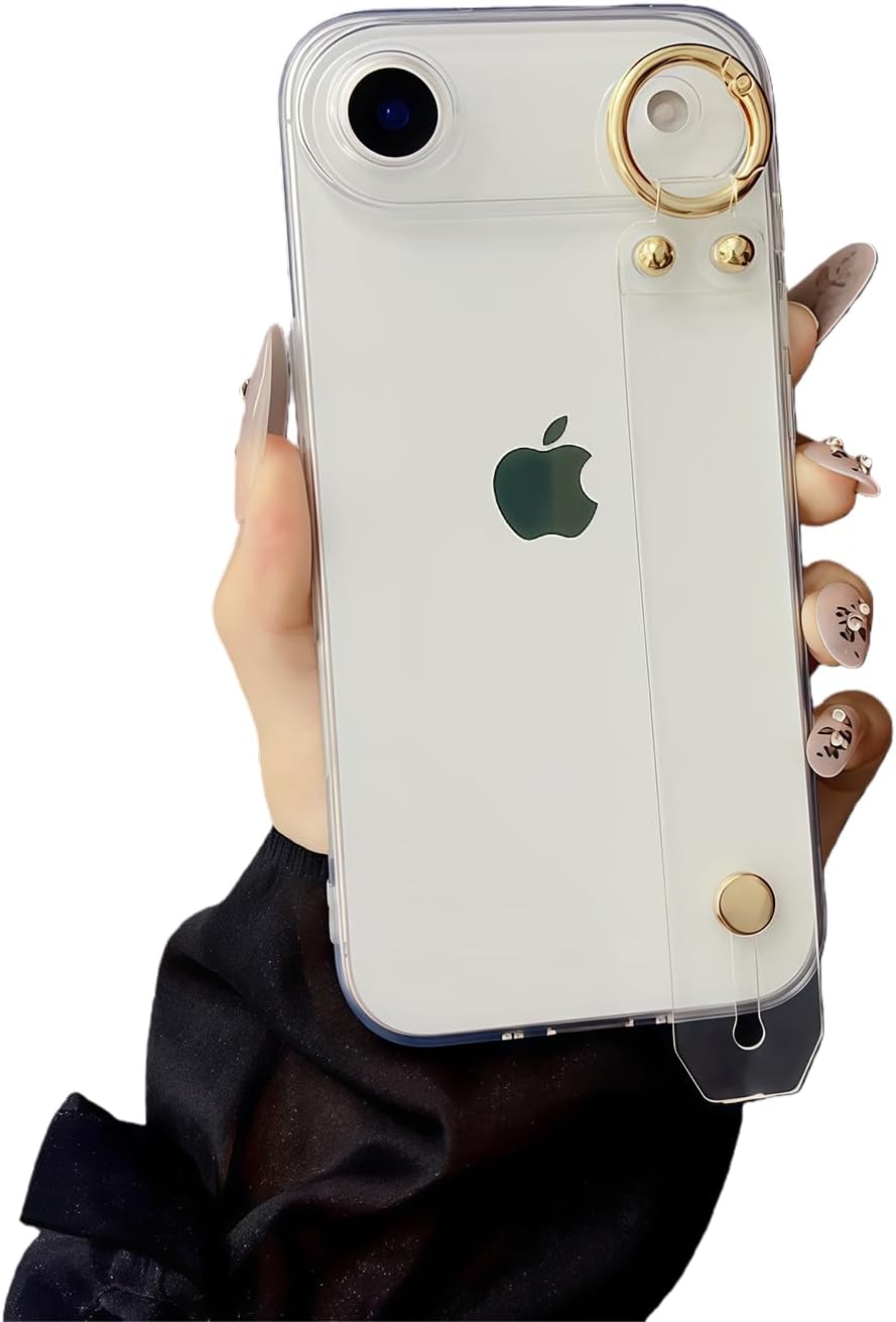 Siouater Phone Case with Strap for 2025 Model, Crystal Clear