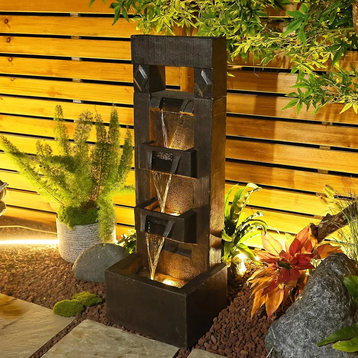 Antipas Resin Fountain with Light
