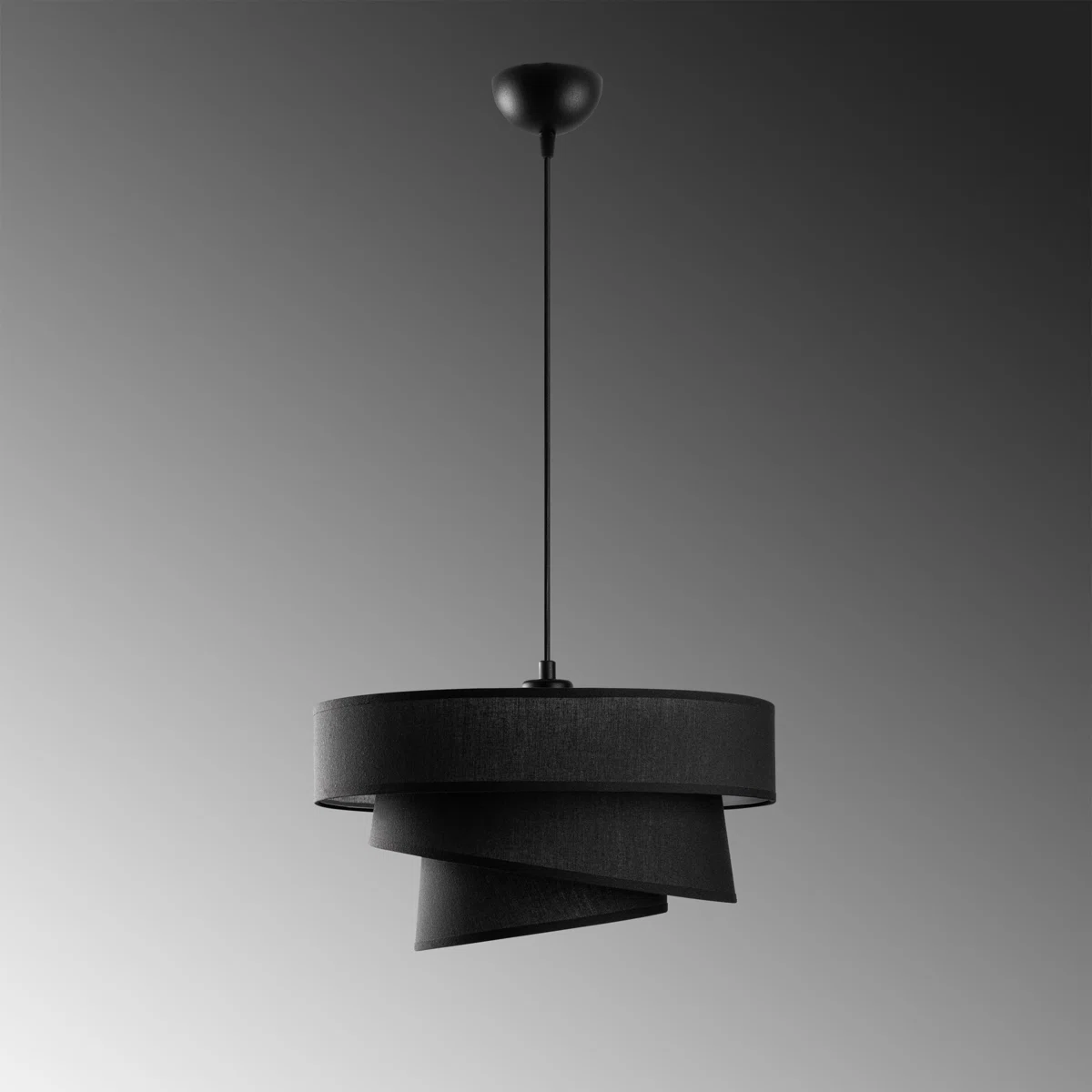 Elegant Adjustable Chandelier, Metal Body, 3 Cap Sizes (15.7 x 3.5 in, 12.6 x 6.7 in, 8.7 x 7.9 in) | Total Height: 11.8 - 47.2 in | 1 x E27 Socket (Max 40W) | Perfect for Dining Room & Living Spaces, Stylish & Functional Lighting Solution