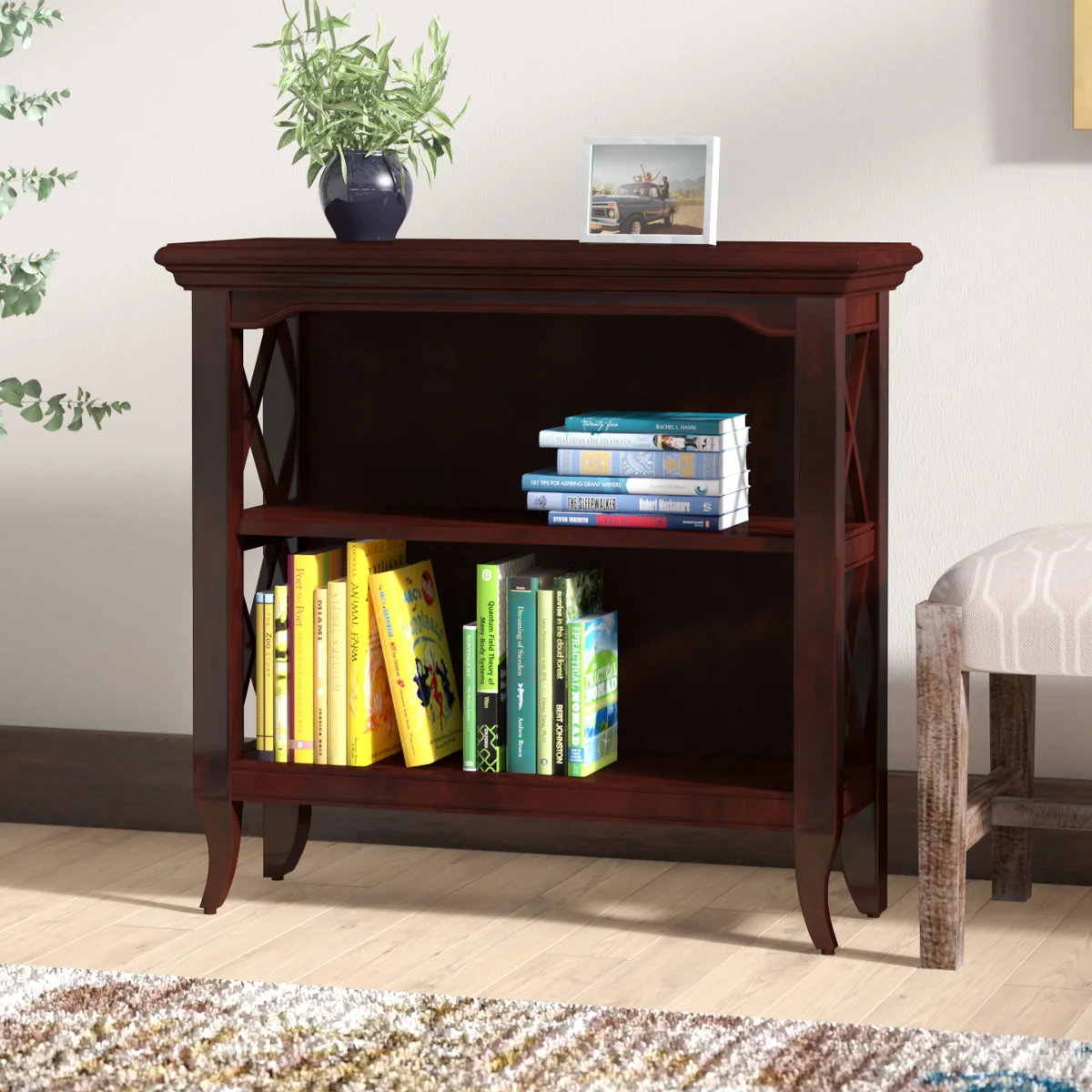 Adela 30.25" H x 32" W Standard Bookcase