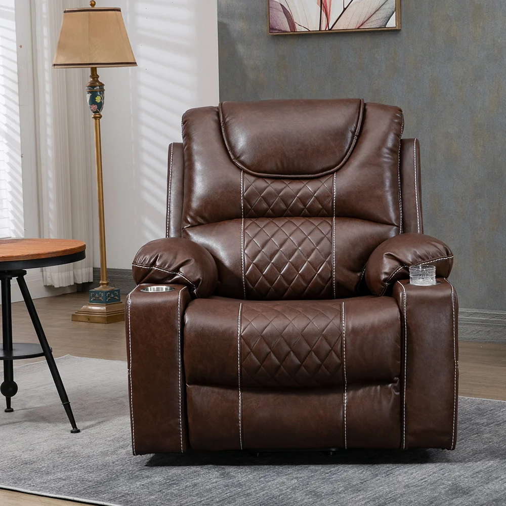 Big Man Recliner 26" Wide Seat, Large Power Lift Chair with Heated Massage & Cup Holder