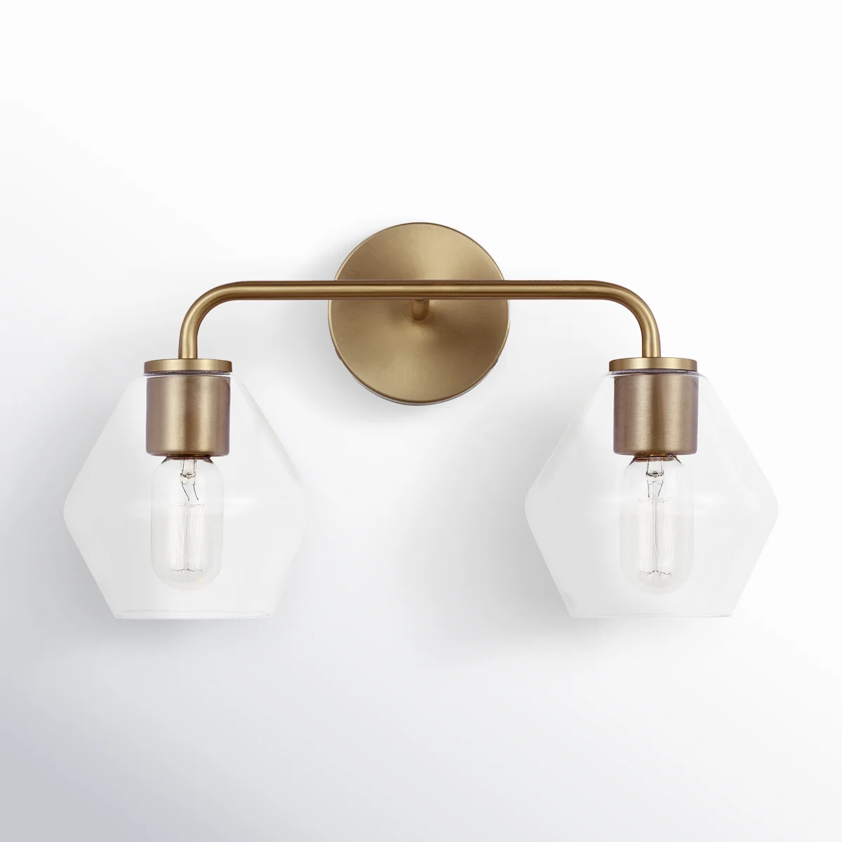 Rooks 17" W 2-Light Dimmable Steel Vanity Light