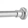 Silver Tension Shower Curtain Rod (No Drilling)
