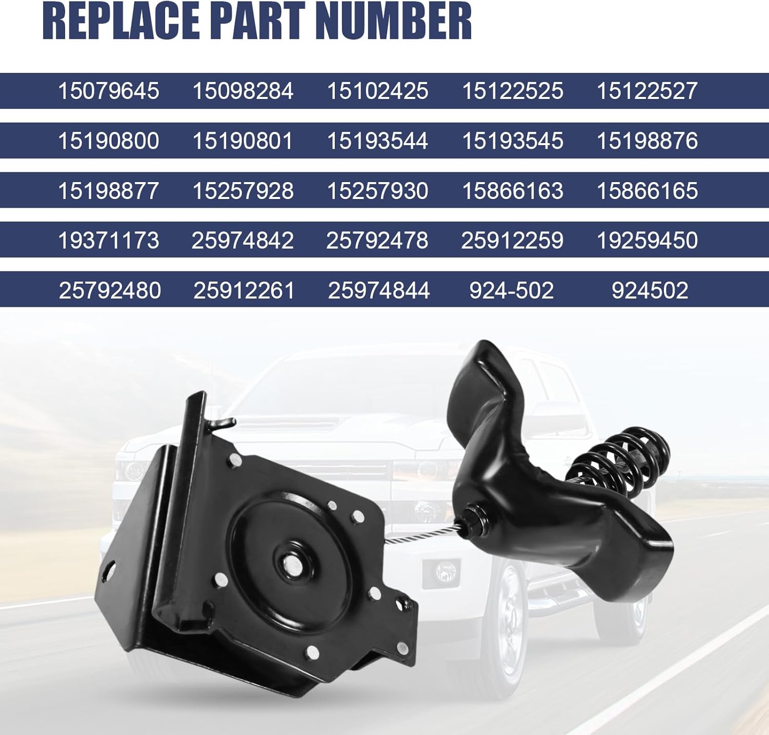 Spare Tire Hoist 924-502 Replacement For GMC Sierra Silverado 2500HD 2500 3500 Classic 3500HD 3500 2003-2010 Replace 19259450, 25792480, 25912261, 25974844 Wheel Carrier Hoist Spare Tire Winch
