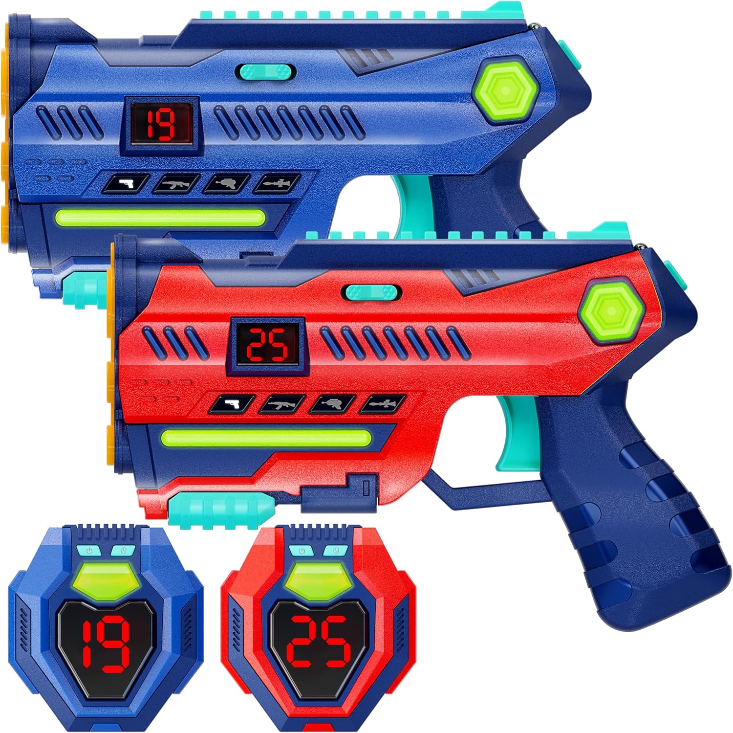 Halo Sport Laser Tag Set of 2 - Gifts for 8 9 10 11 12 13 Year Old Boy Gifts Birthday - Easter Toys for Boys Ages 8-12 Years - Teens Boys Toys Age 8-10 Years Gift - Lazer Tag Guns & Vests