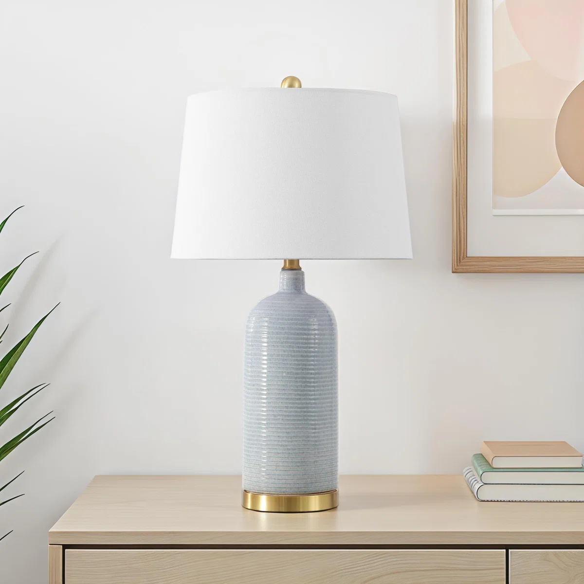 Sevan 27" Blue/Gold Table Lamp