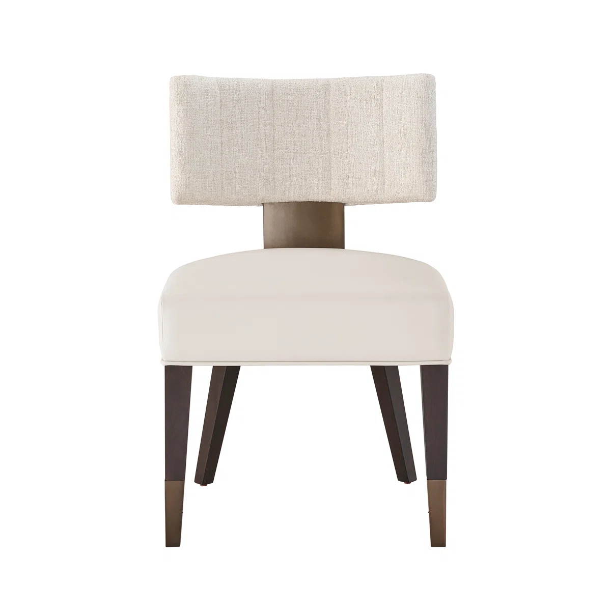 Loleta Solid Back Side Chair in Creamy White