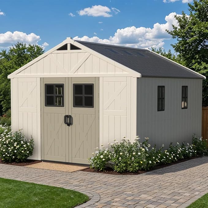 Patiowell 10 Ft X 16 Ft Resin Outdoor Storage Shed (Box 7)