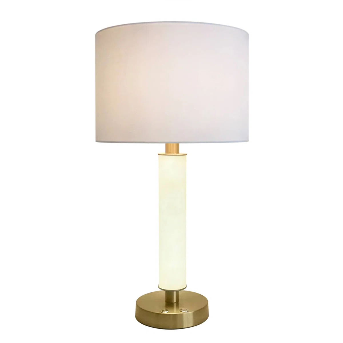 Dimamble Desk Lamp With USB Charging,Marble Pole
