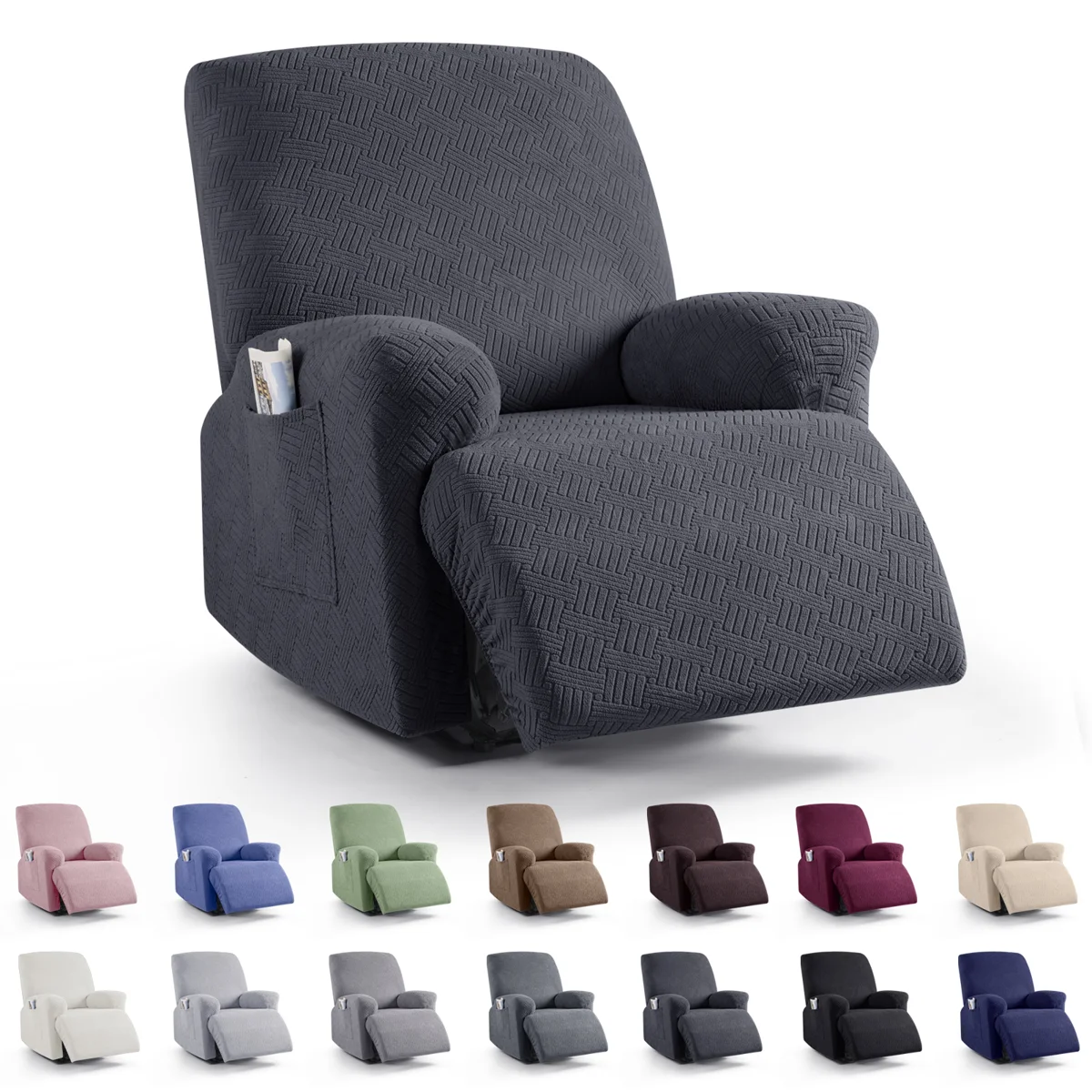 Wald Stretch Recliner Sofa Slipcovers Recliner Chair Covers With Pockets