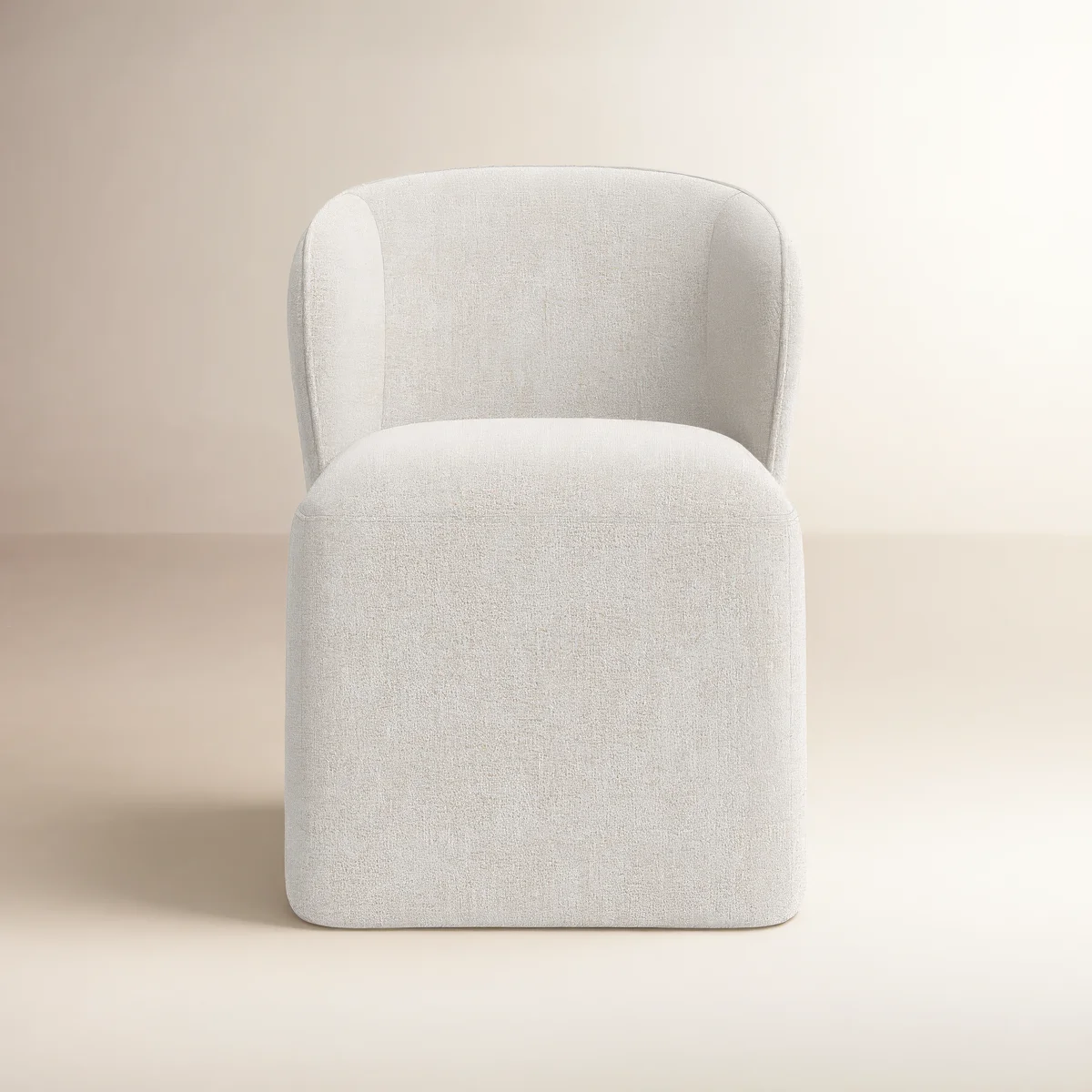 Niha Upholstered Dining Chair with Casters