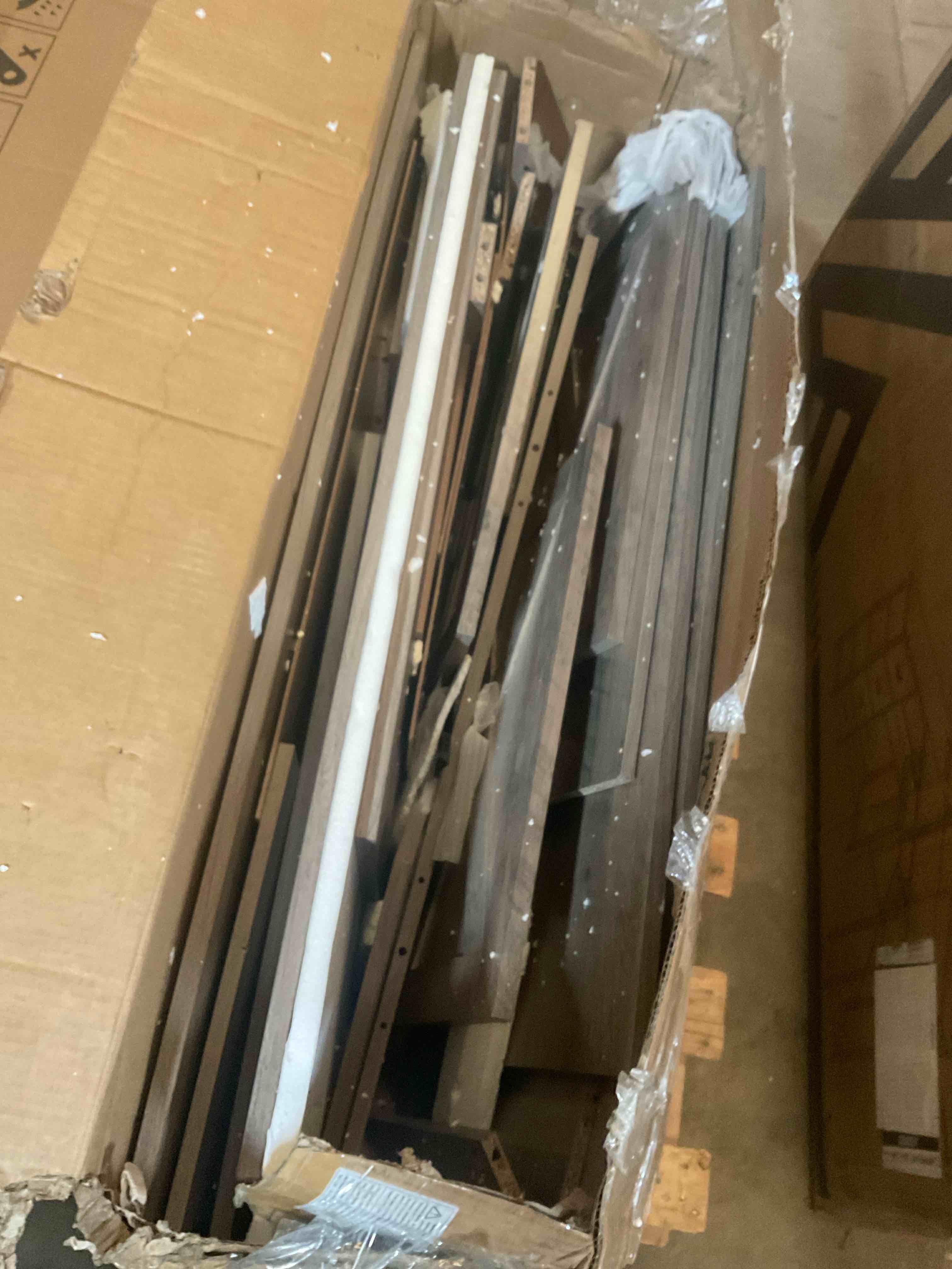 wood hardware from desk/furniture