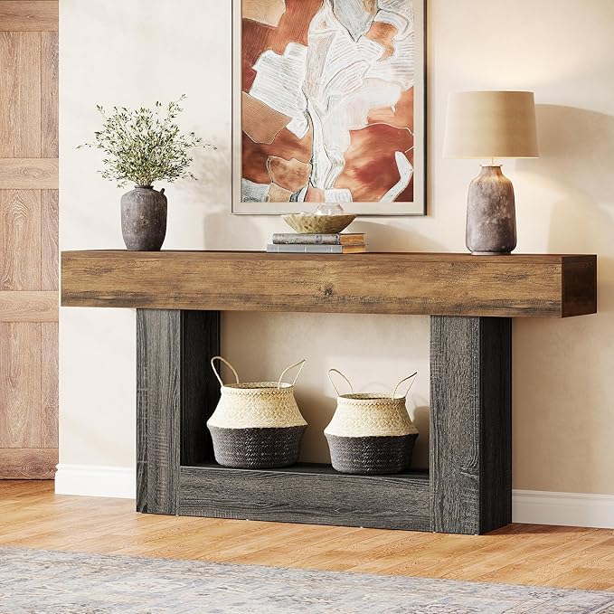 63" Long  Farmhouse Console Table