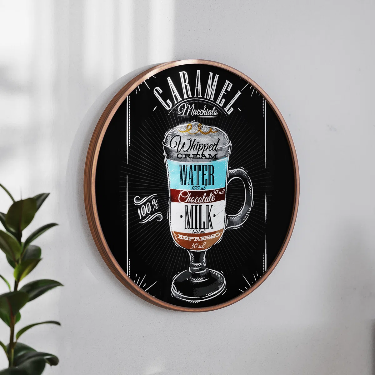 Millworks Commercial Wall Mount Wooden Frame Magnetic Chalkboard with Eraser and Chalk