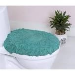 100% cotton 18”x18” turquoise toilet seat cover