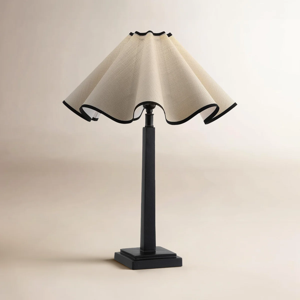 Caden Monika 24.5" Resin and Rattan Table Lamp