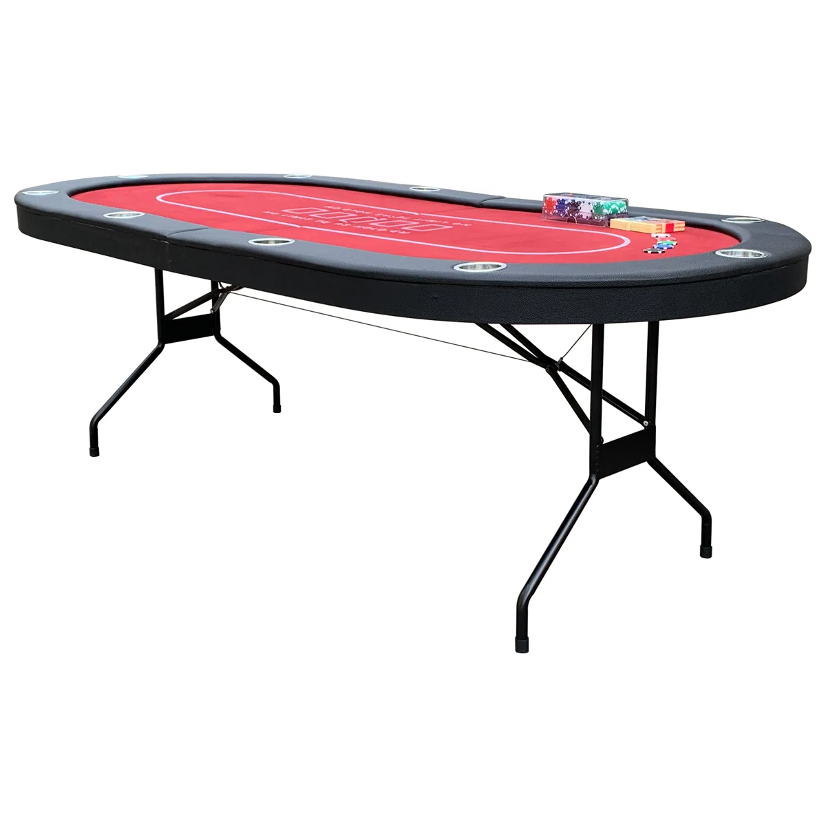 84" Fourth Street Texas Hold'em Poker Table