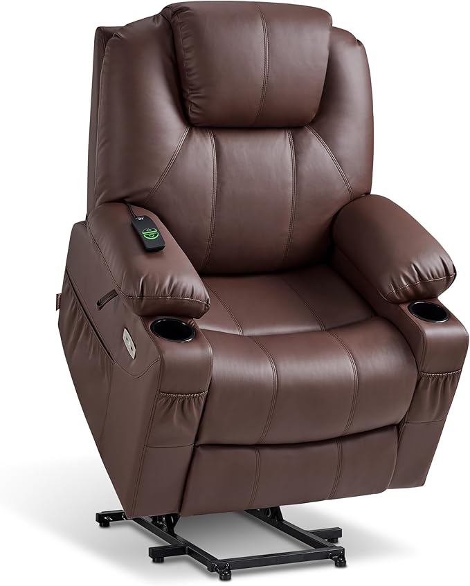 Adjustable Headrest Power Lift Recliner (Incomplete, Box 2/2)